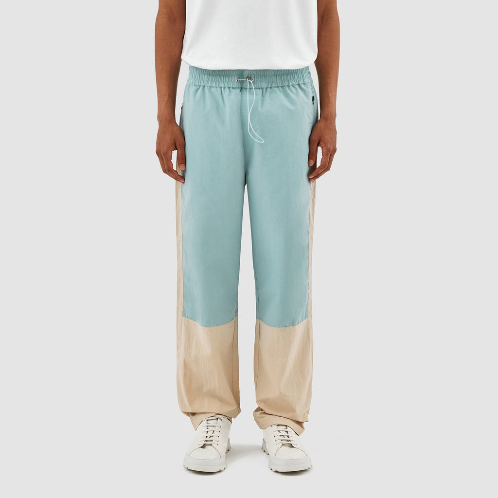 Pantalon Jeremy contrasté - Bleu clair/crème