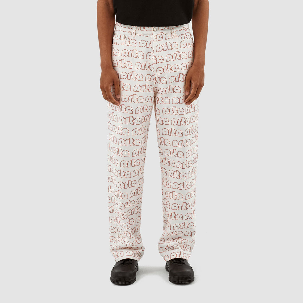 Pantalon Paul Allover Logo - Rouge/Blanc