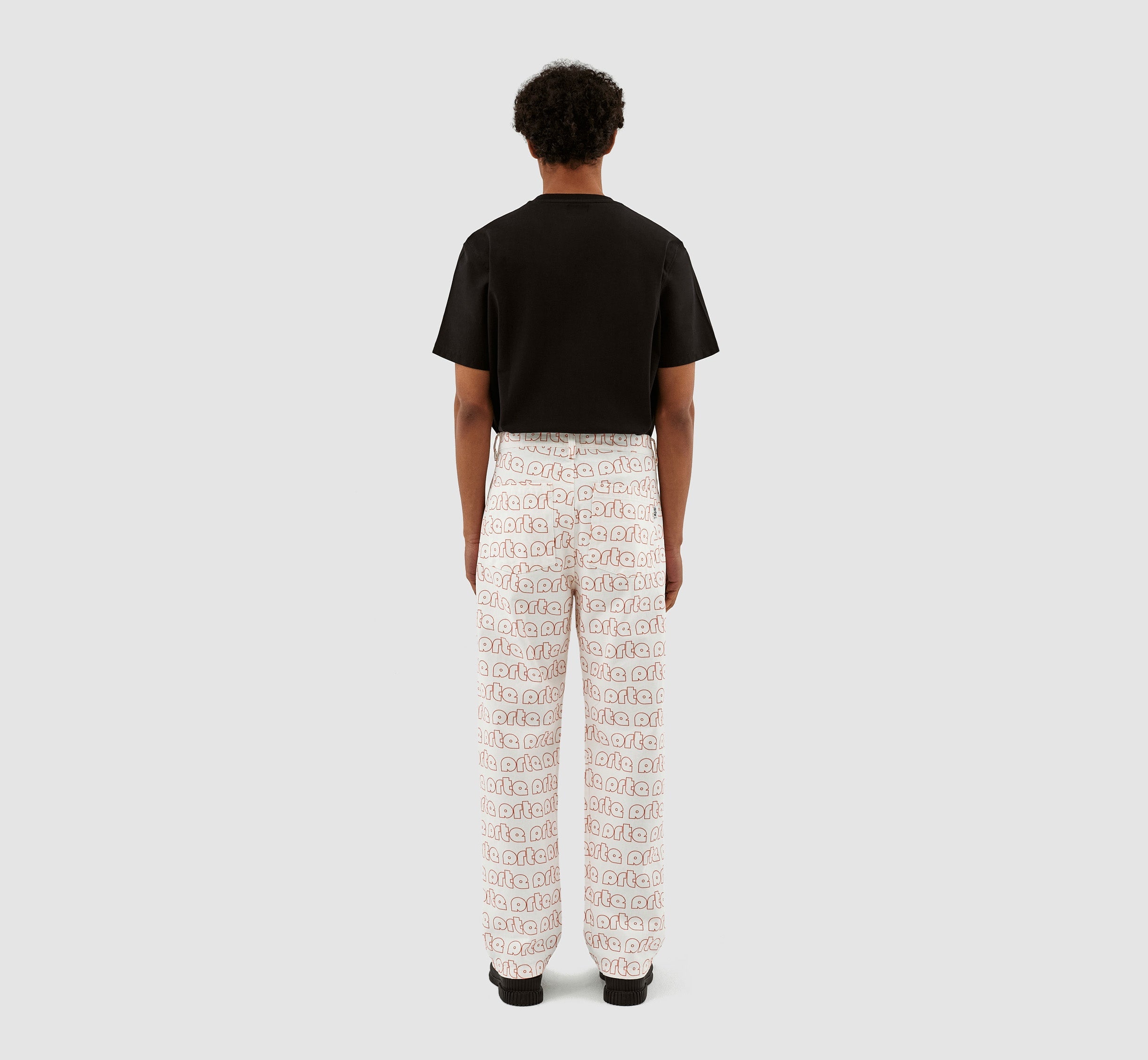 Pantalon Paul Allover Logo - Rouge/Blanc