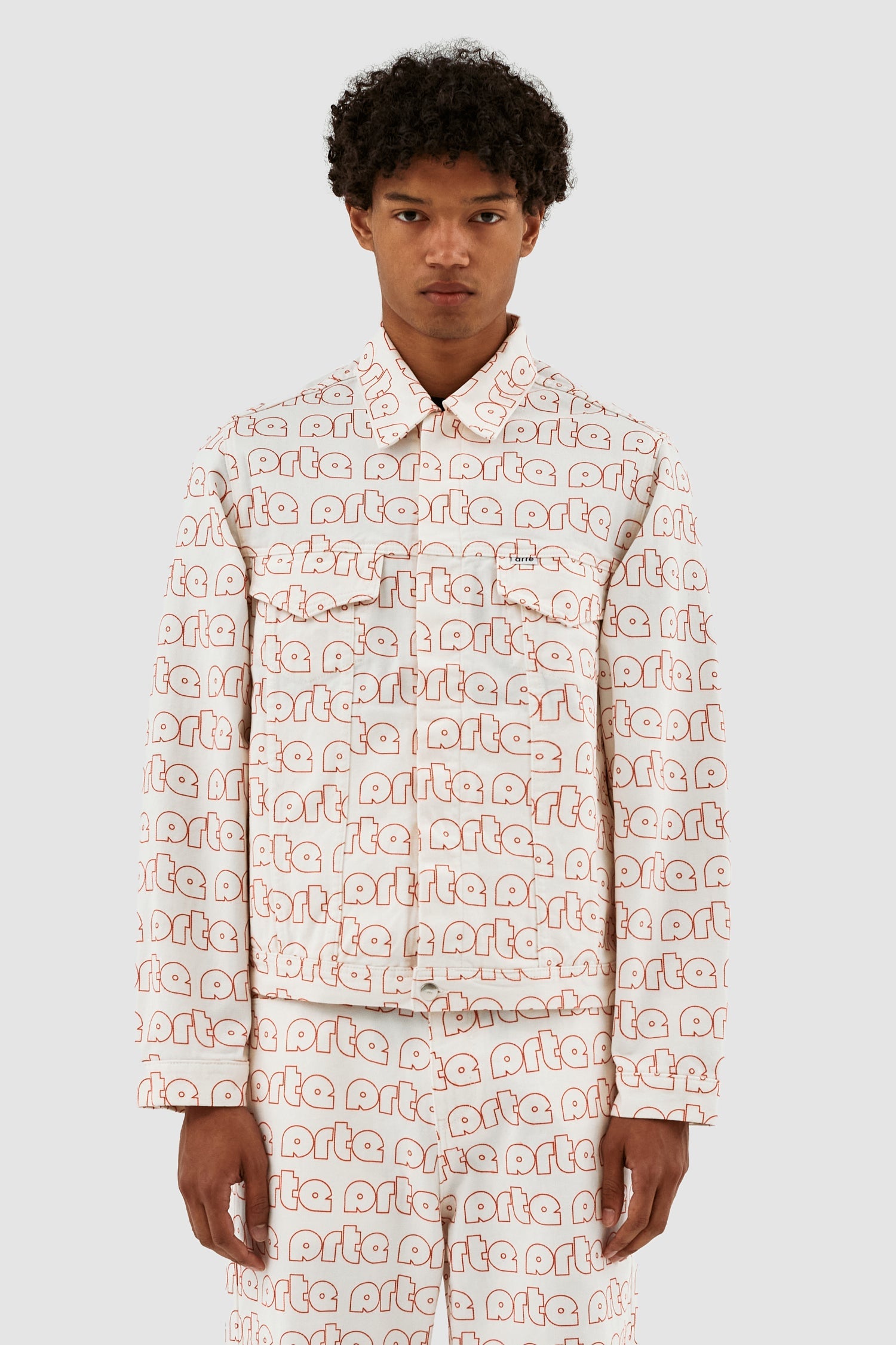 Veste Jackson avec logo Allover - Rouge/Blanc