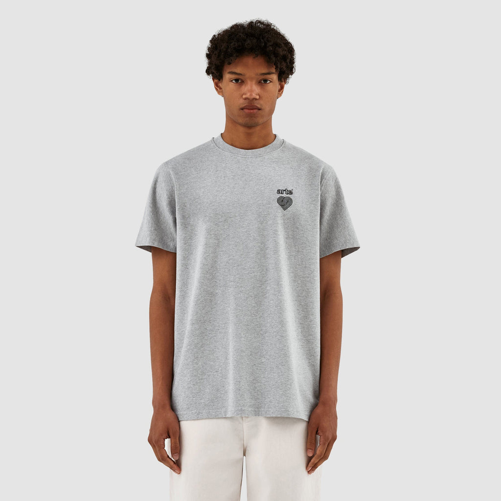 Taut Embroi Heart Logo T-shirt - Gris