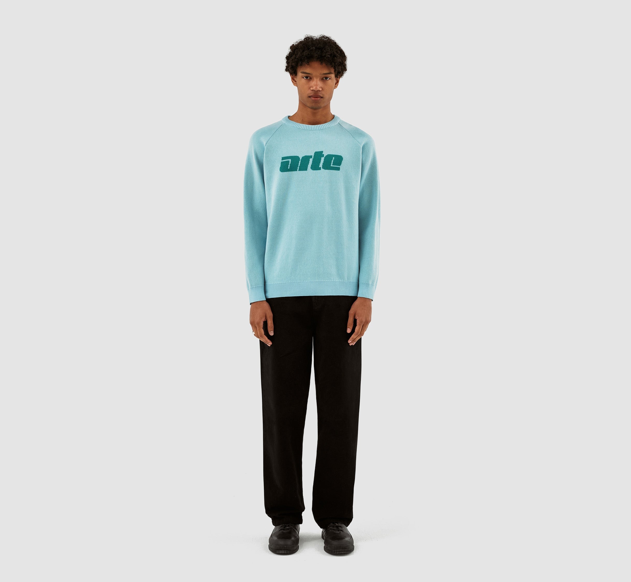 Pull Klee Logo - Bleu clair/bleu lac