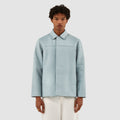 John Leather Jacket - Bleu clair