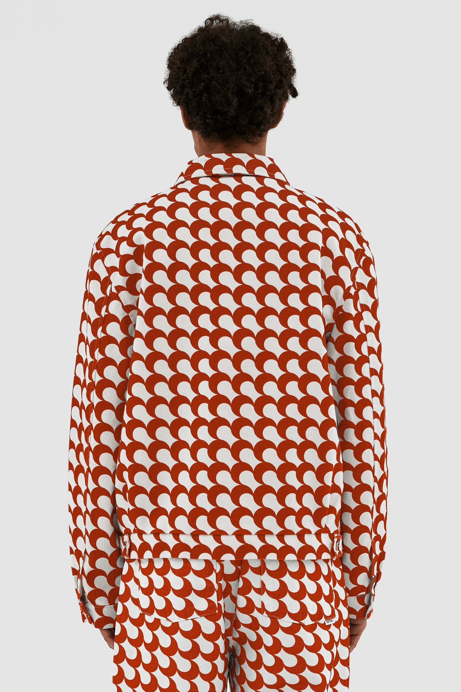 Veste Jackson Imprimé Bau - Rouge/Blanc