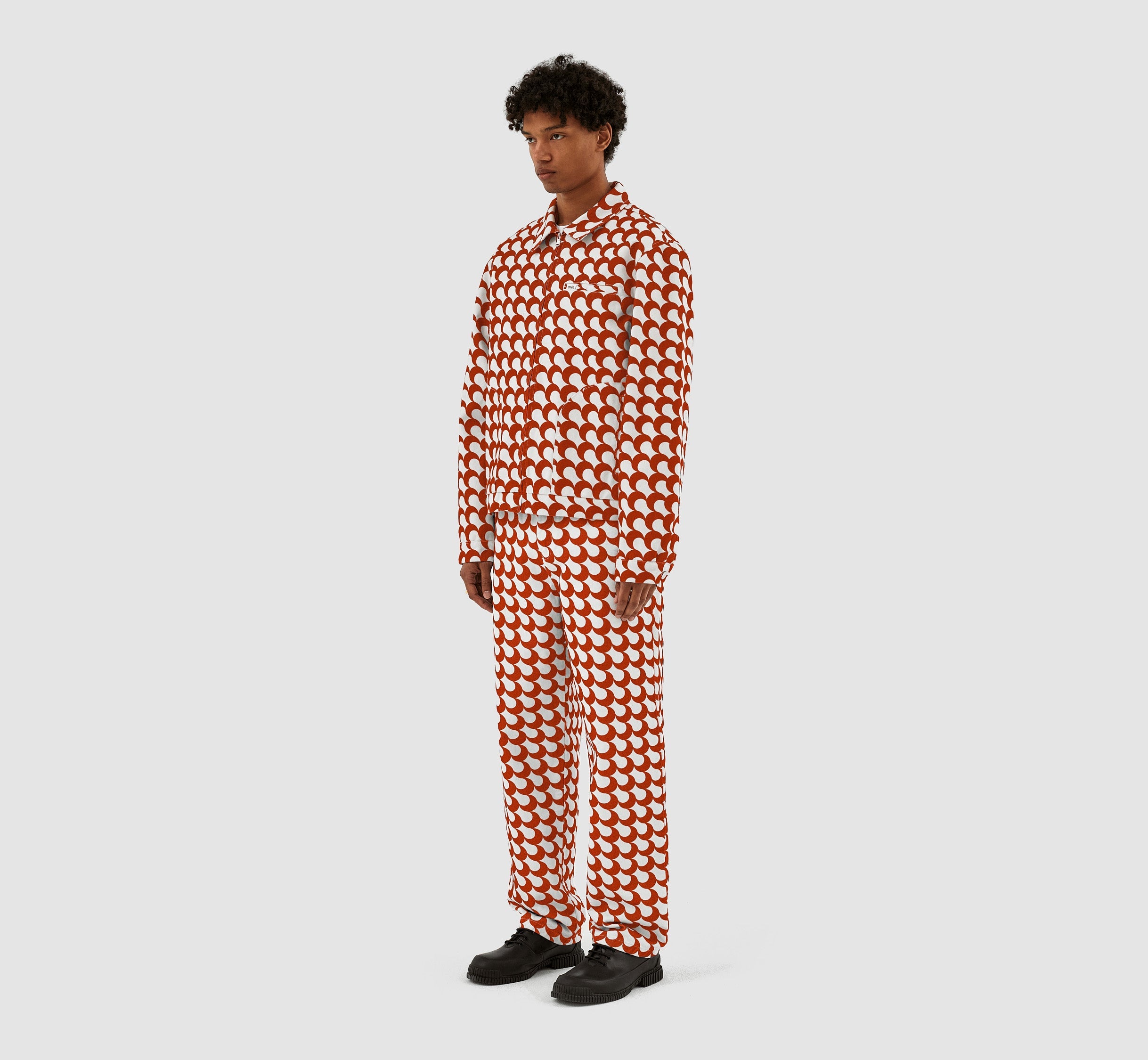 Veste Jackson Imprimé Bau - Rouge/Blanc