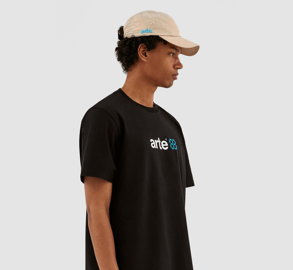 Casquette à logo latéral en forme de canne - Crème