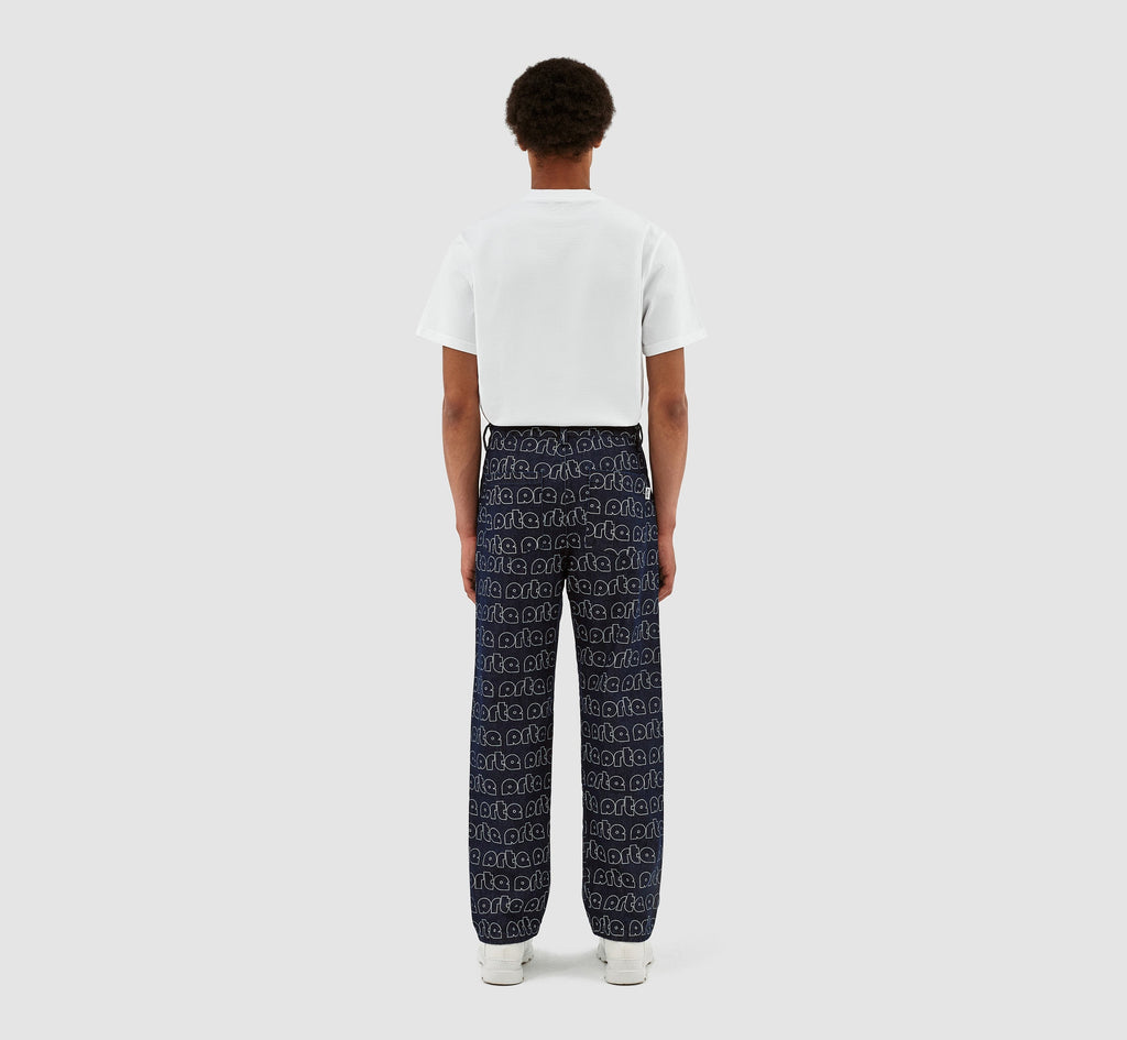 Pantalon Paul Allover Logo - Bleu/Blanc