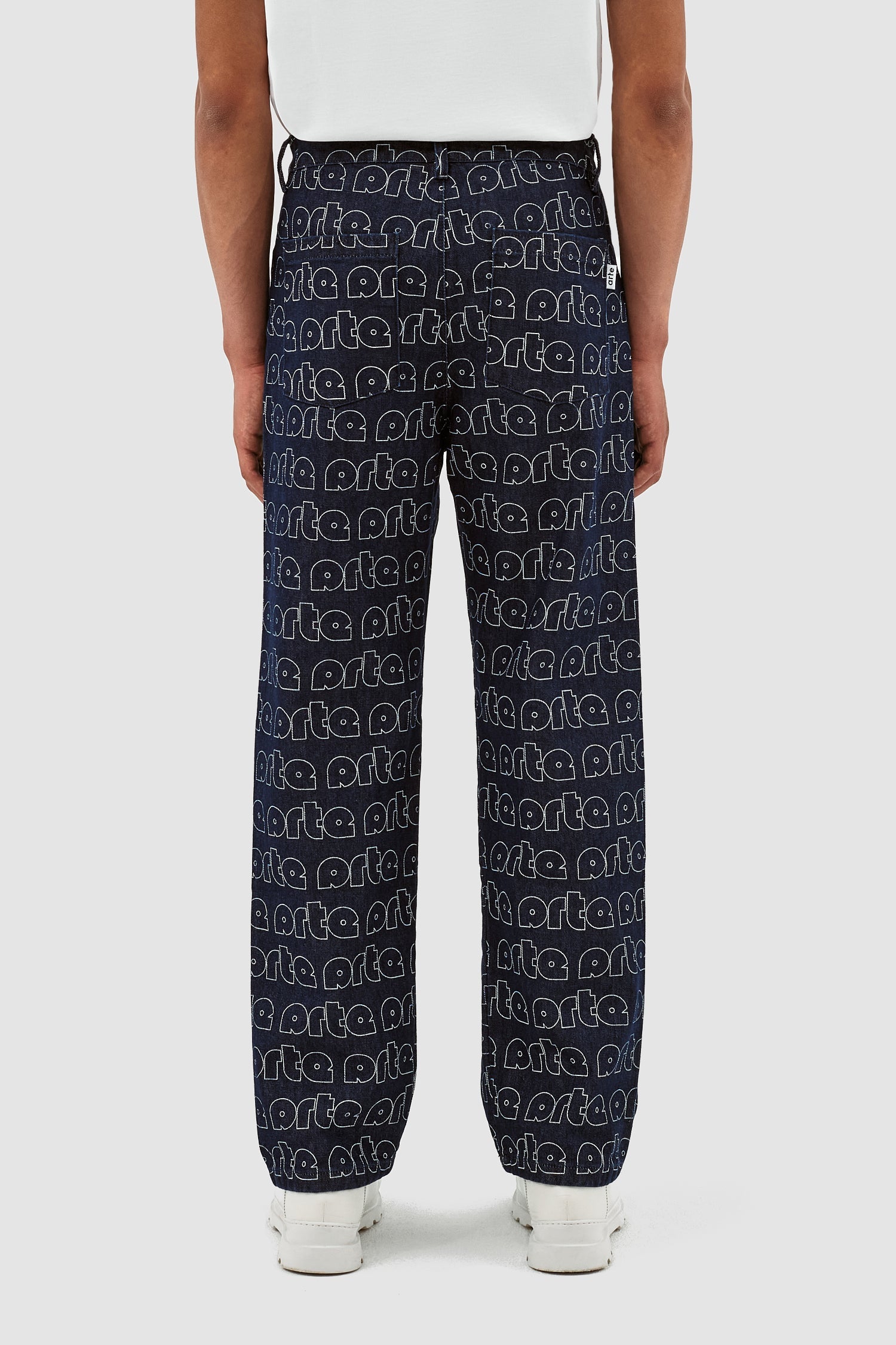 Pantalon Paul Allover Logo - Bleu/Blanc