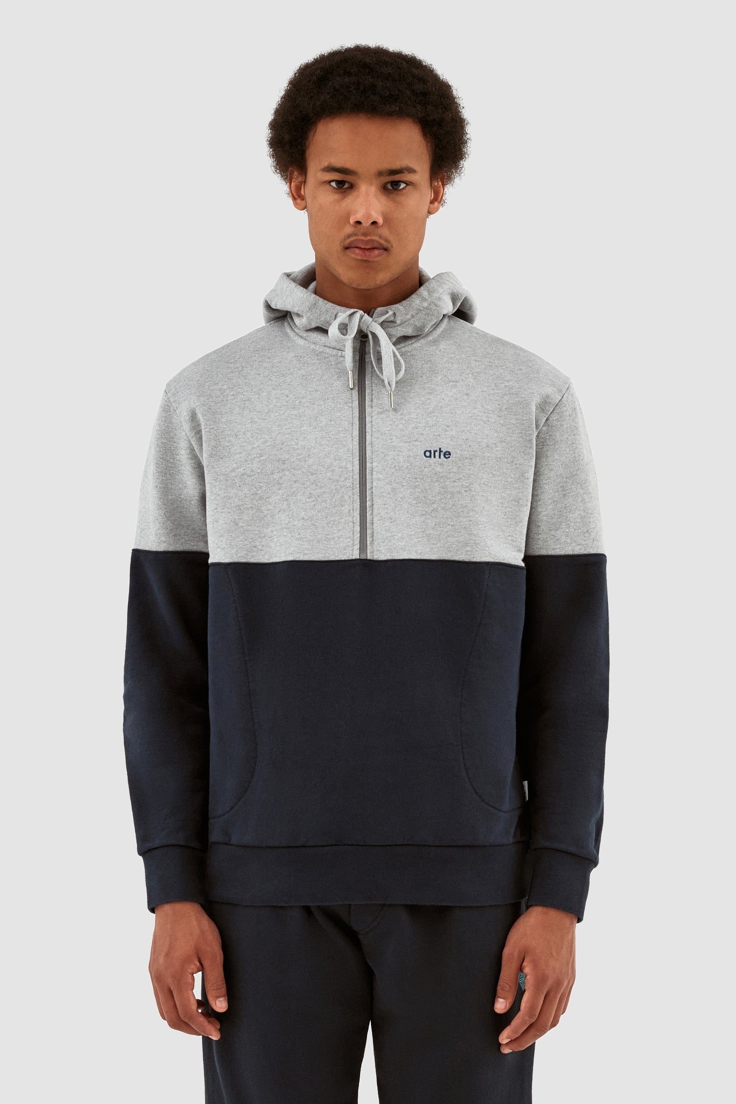 Henny Multi Hoodie - Gris/Marine