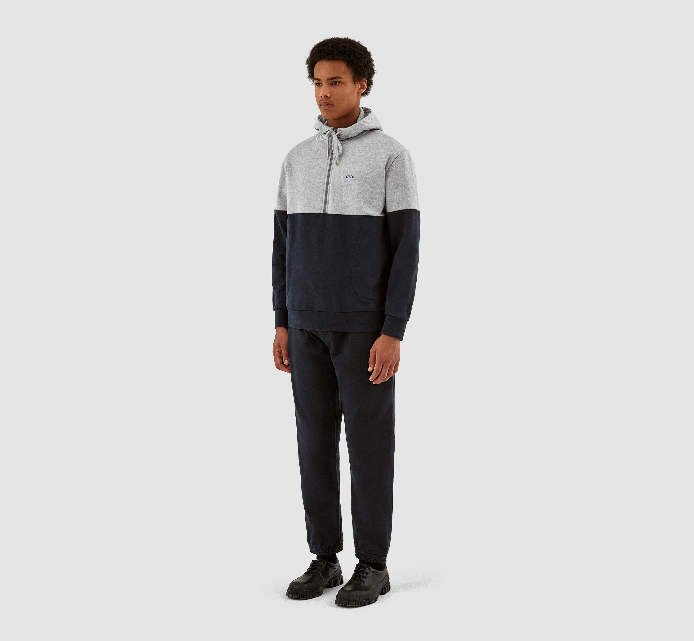 Henny Multi Hoodie - Gris/Marine