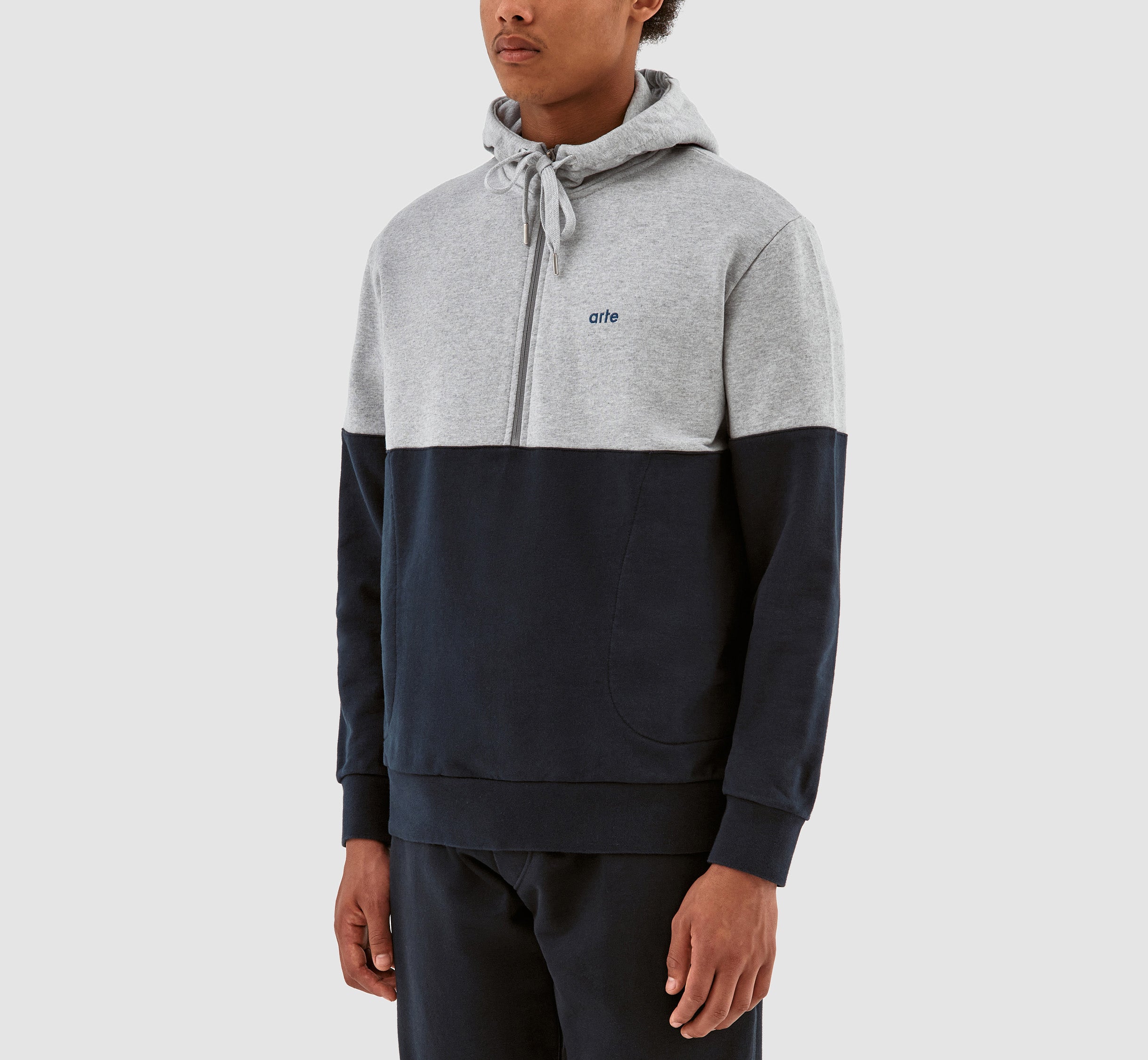 Henny Multi Hoodie - Gris/Marine