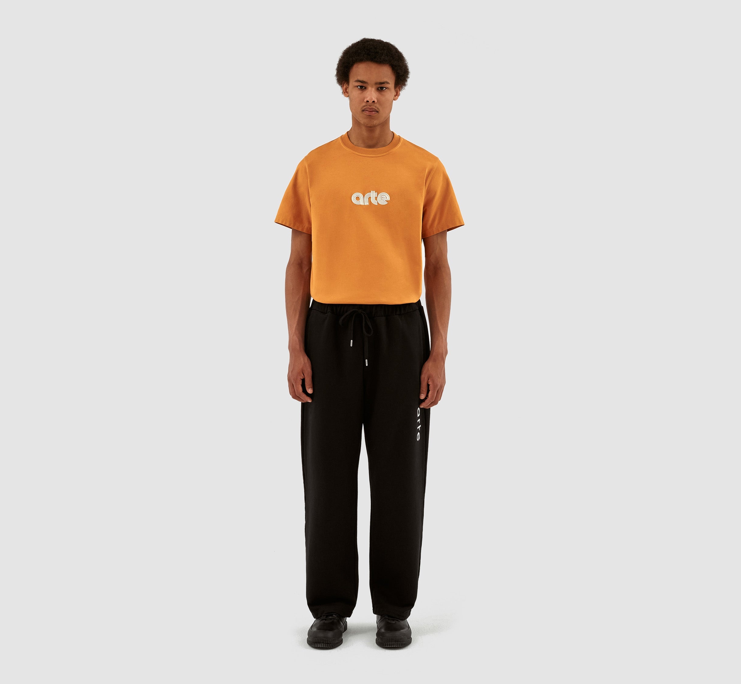 Pantalon à logo latéral Tristian - Noir