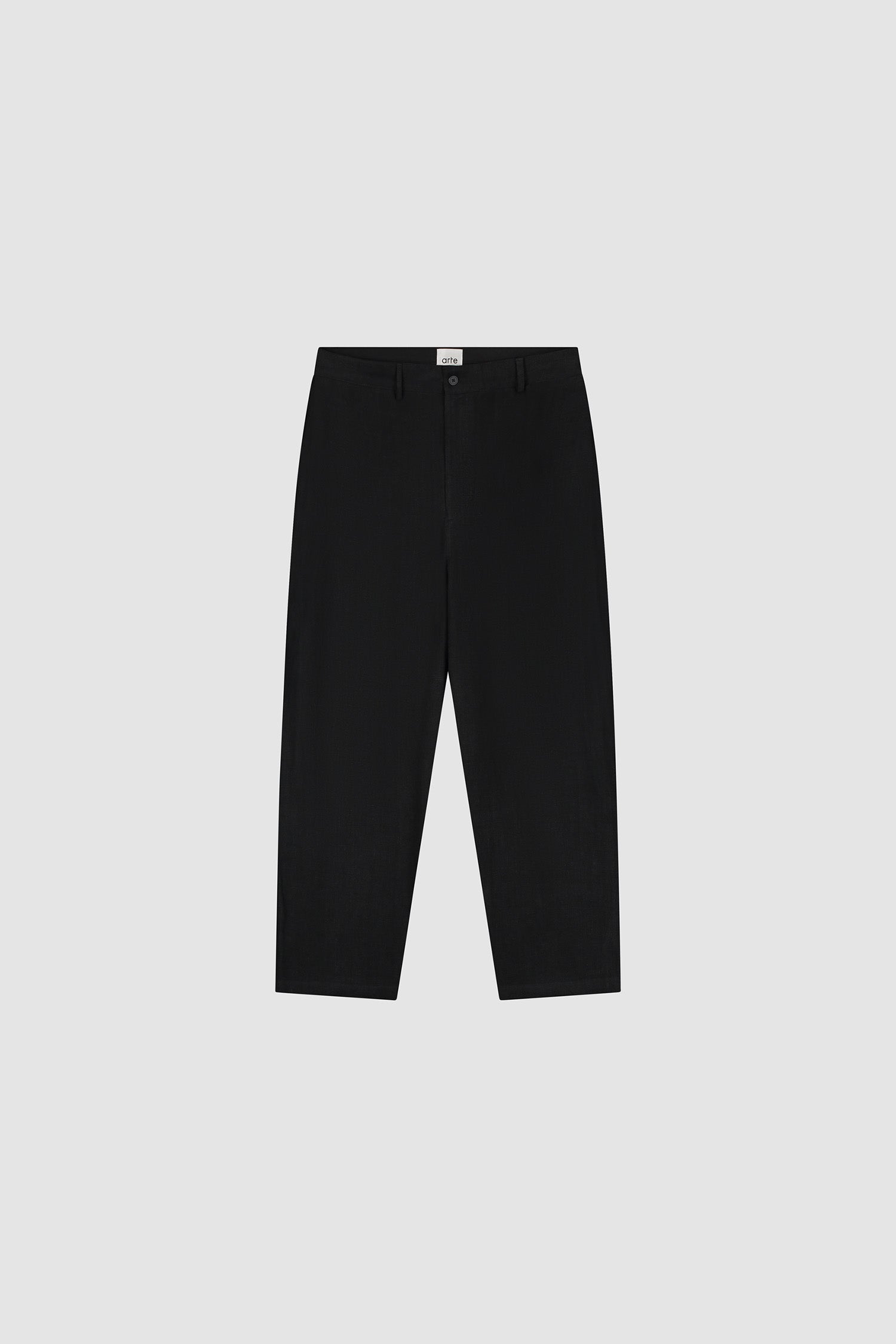 Pantalon de costume en lin - Noir