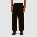 Pantalon en velours de coton Porter - Noir
