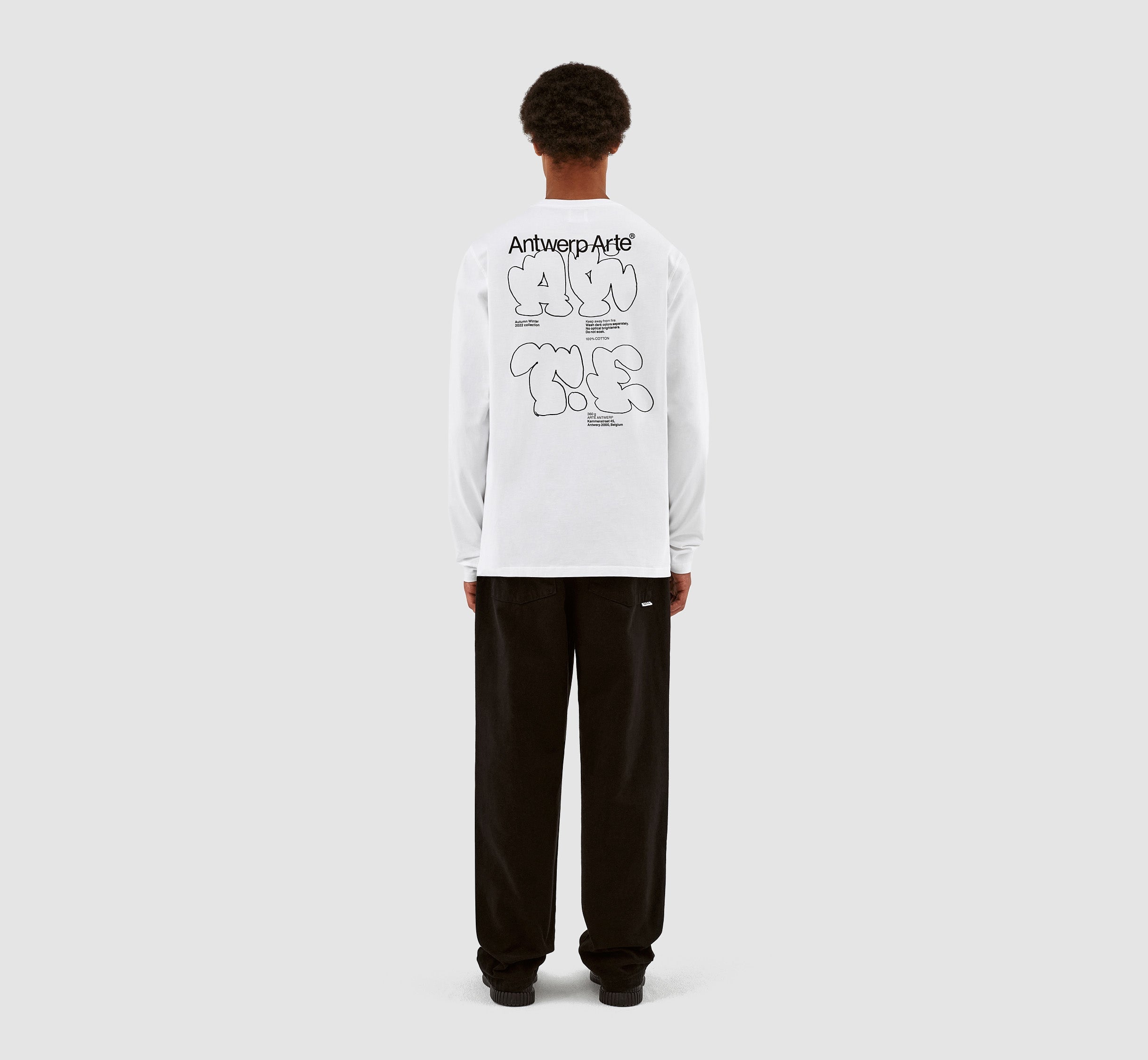 Manches longues Lee Back Tag - Blanc