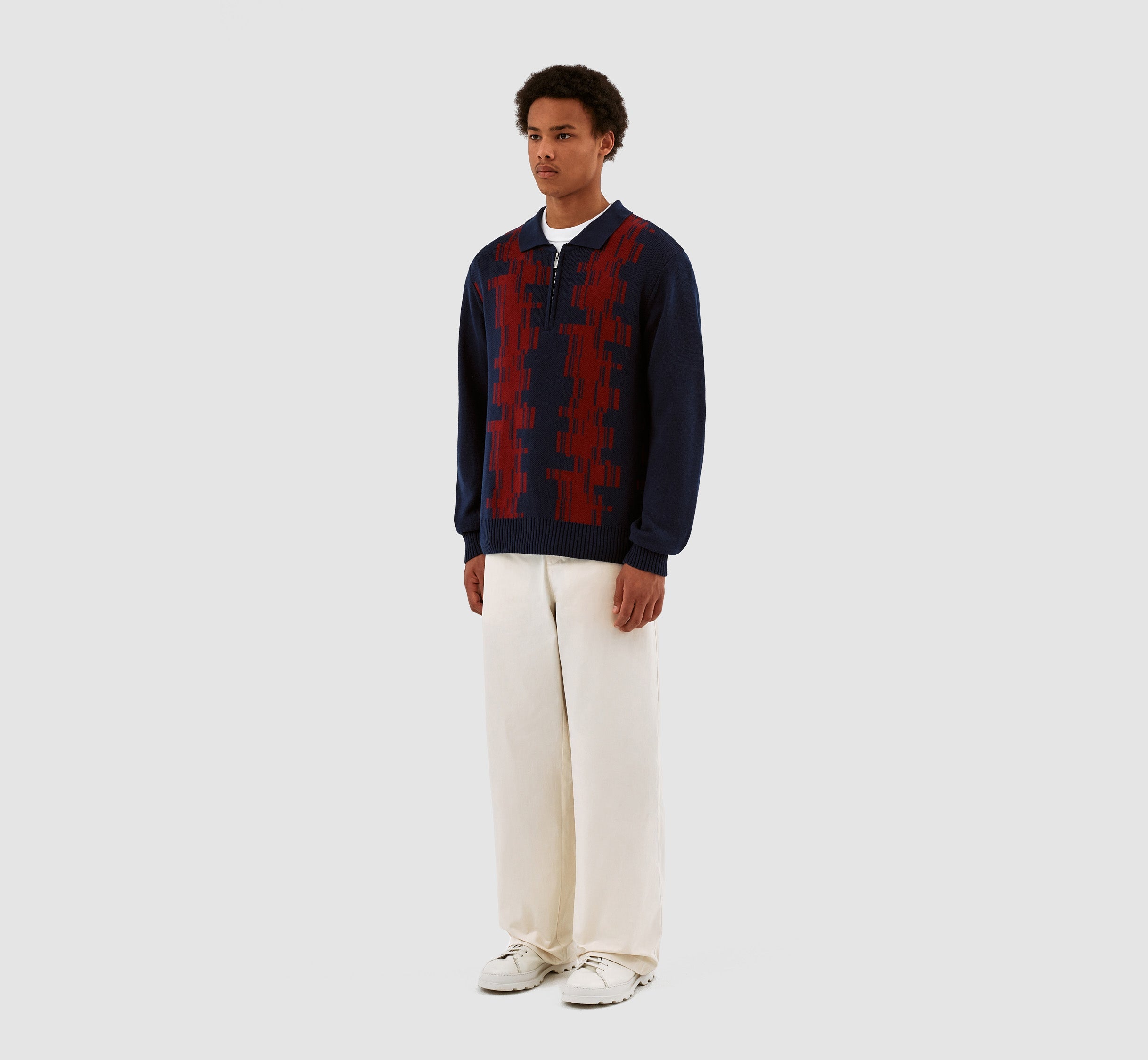 Polo Tertis Know - Marine/Bordeaux