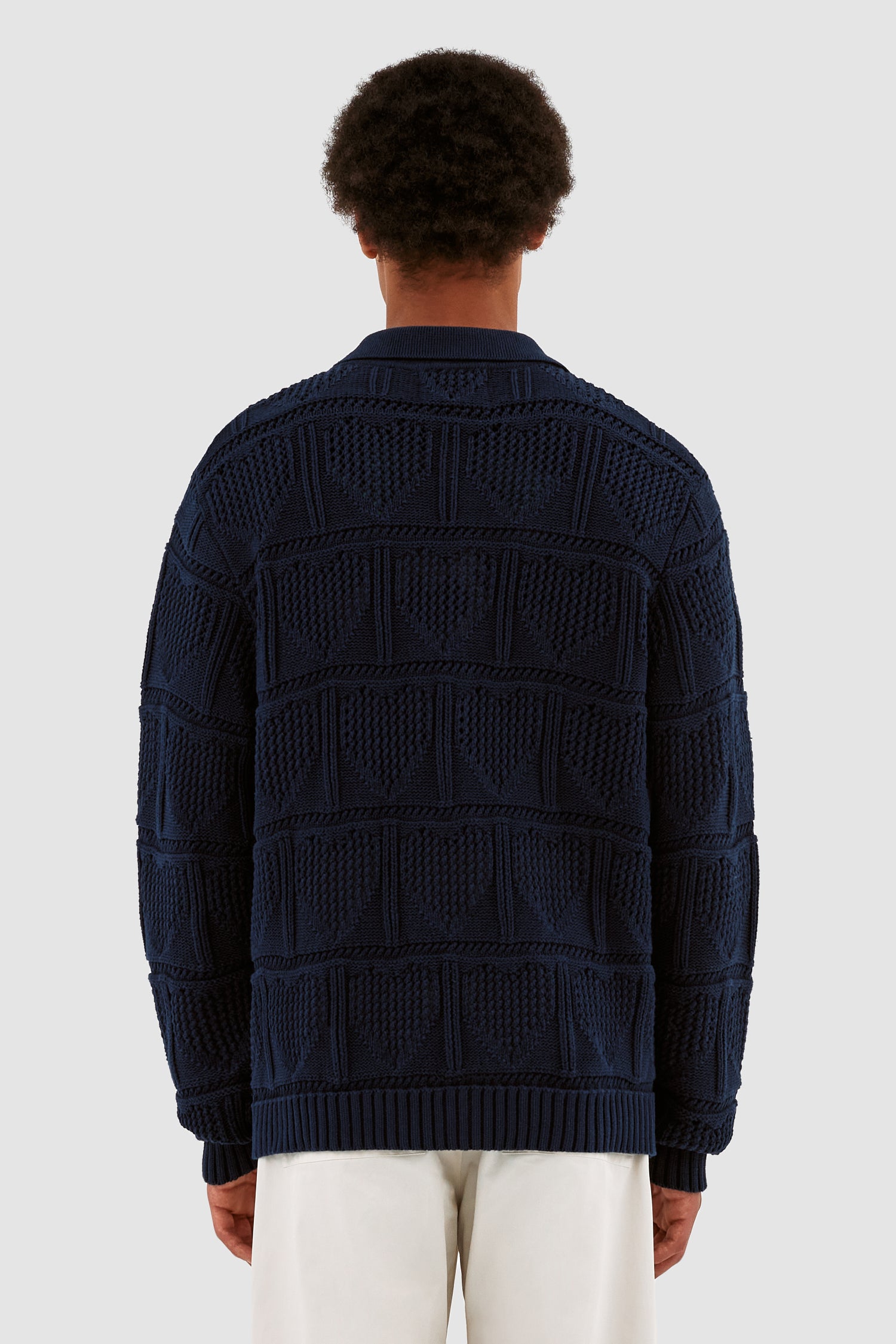 Cardigan en crochet Kyle - Marine