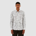 Chemise Stockton avec logo Allover - Blanc/Noir