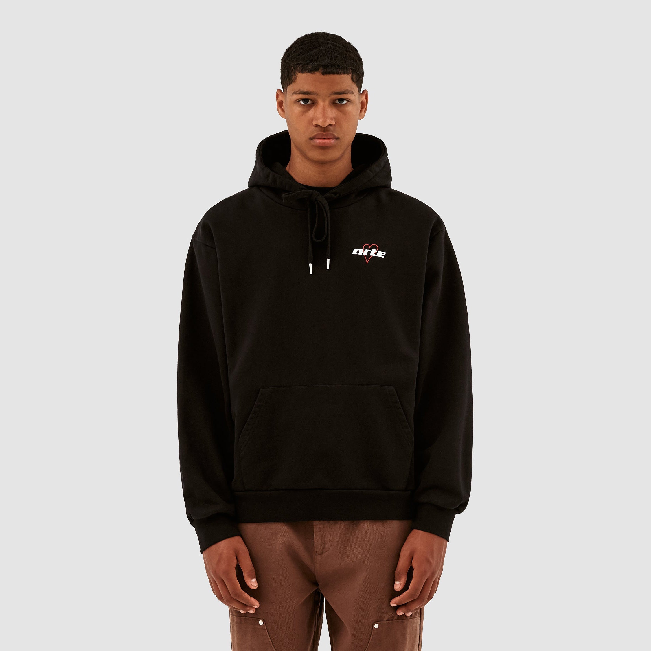 Sweat à capuche Harris Heart Logo Small - Noir