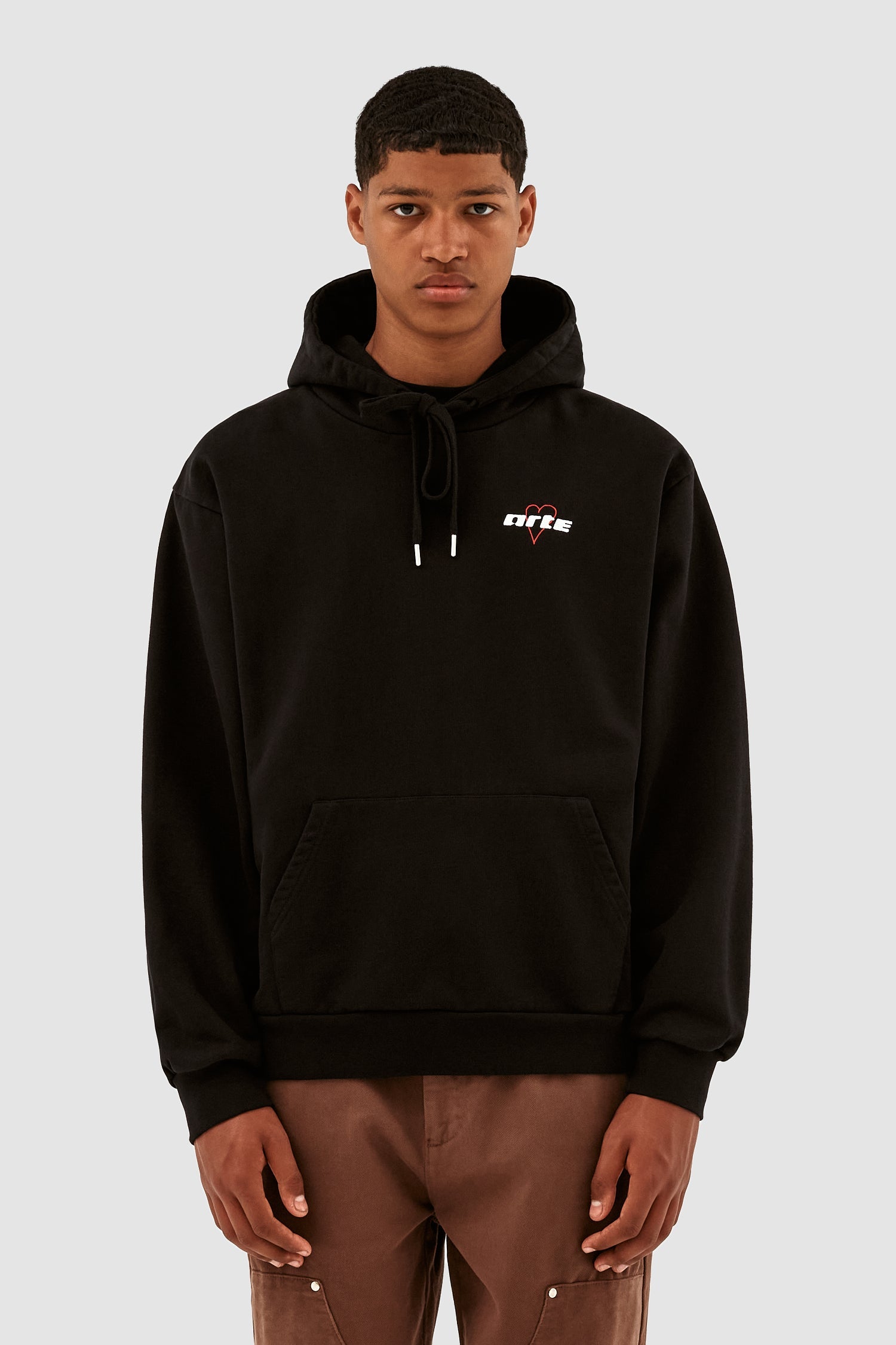 Sweat à capuche Harris Heart Logo Small - Noir