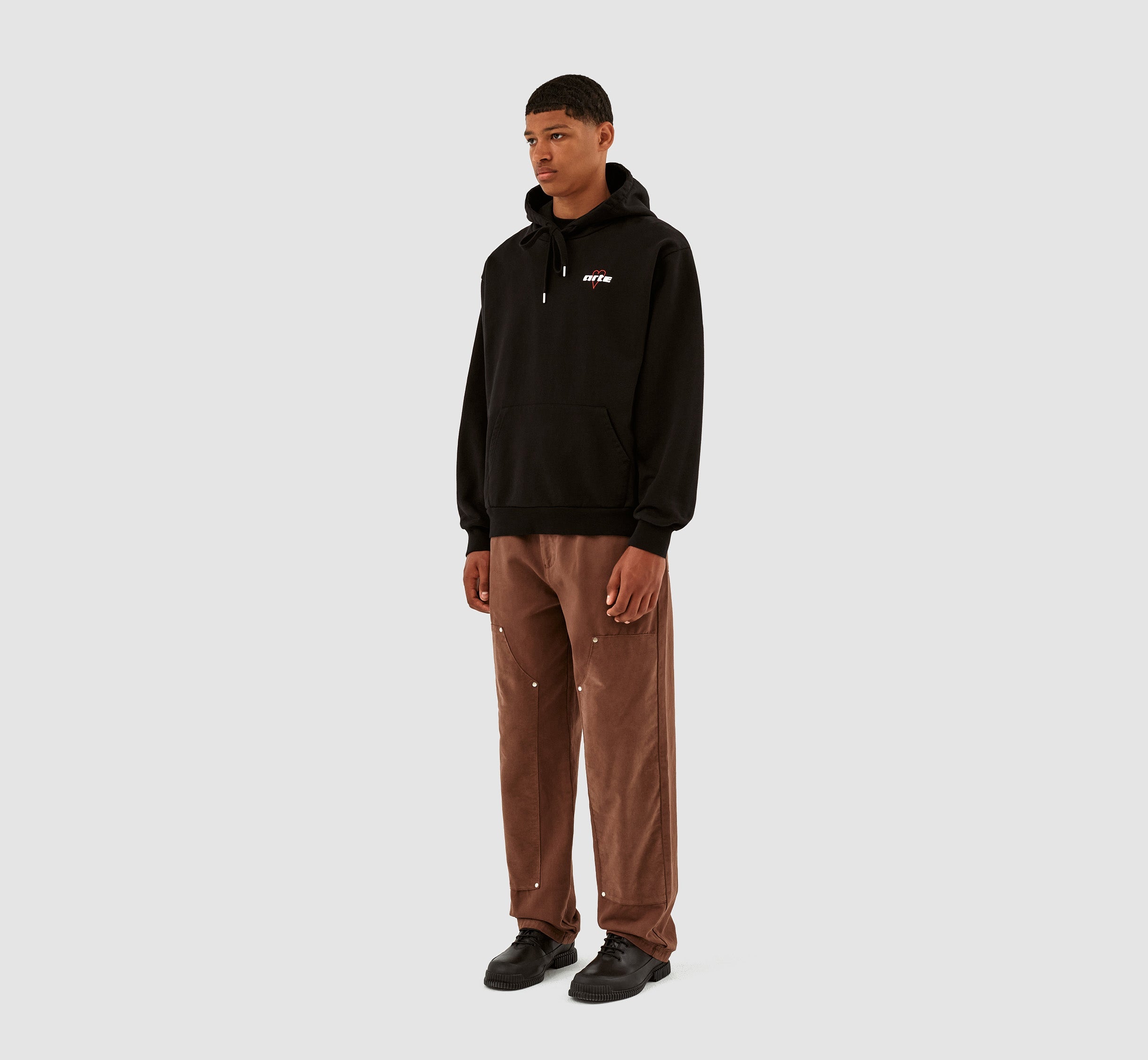 Sweat à capuche Harris Heart Logo Small - Noir