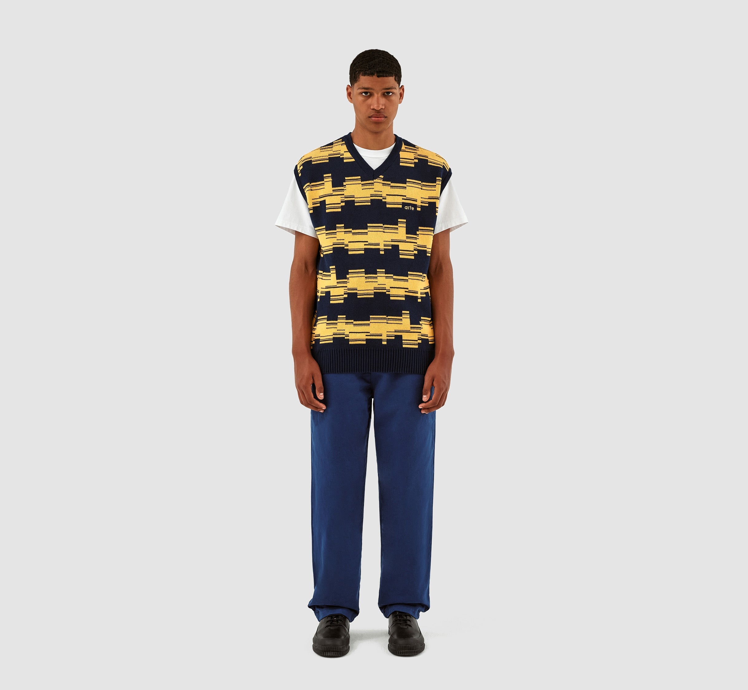 Tricot Karl Tertis - Marine/Jaune