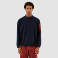Cooper Crewneck - Marine/Bordeaux