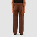 Pantalon en laine et coton Porter - Marron