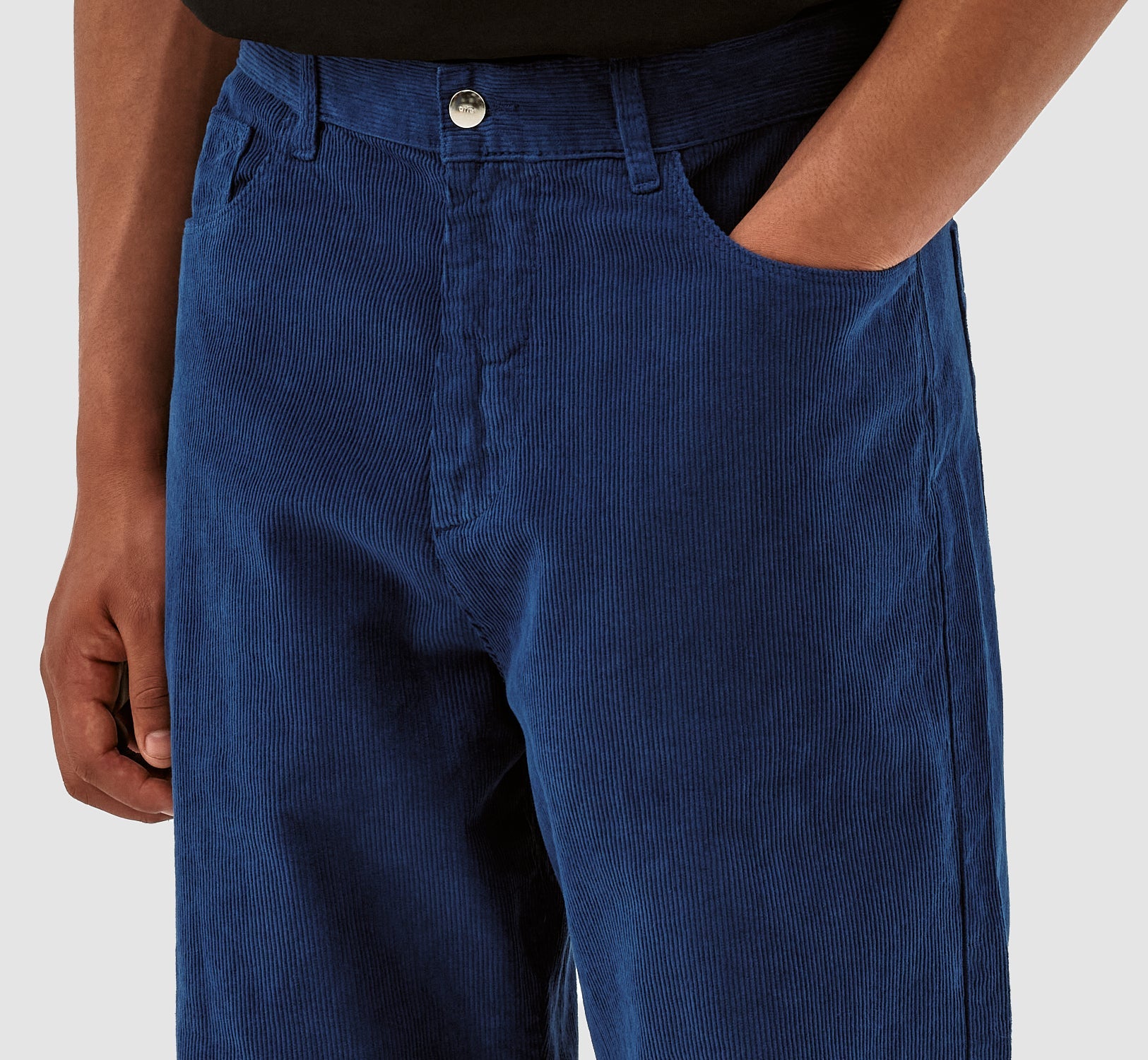 Pantalon en velours côtelé Perry - Marine