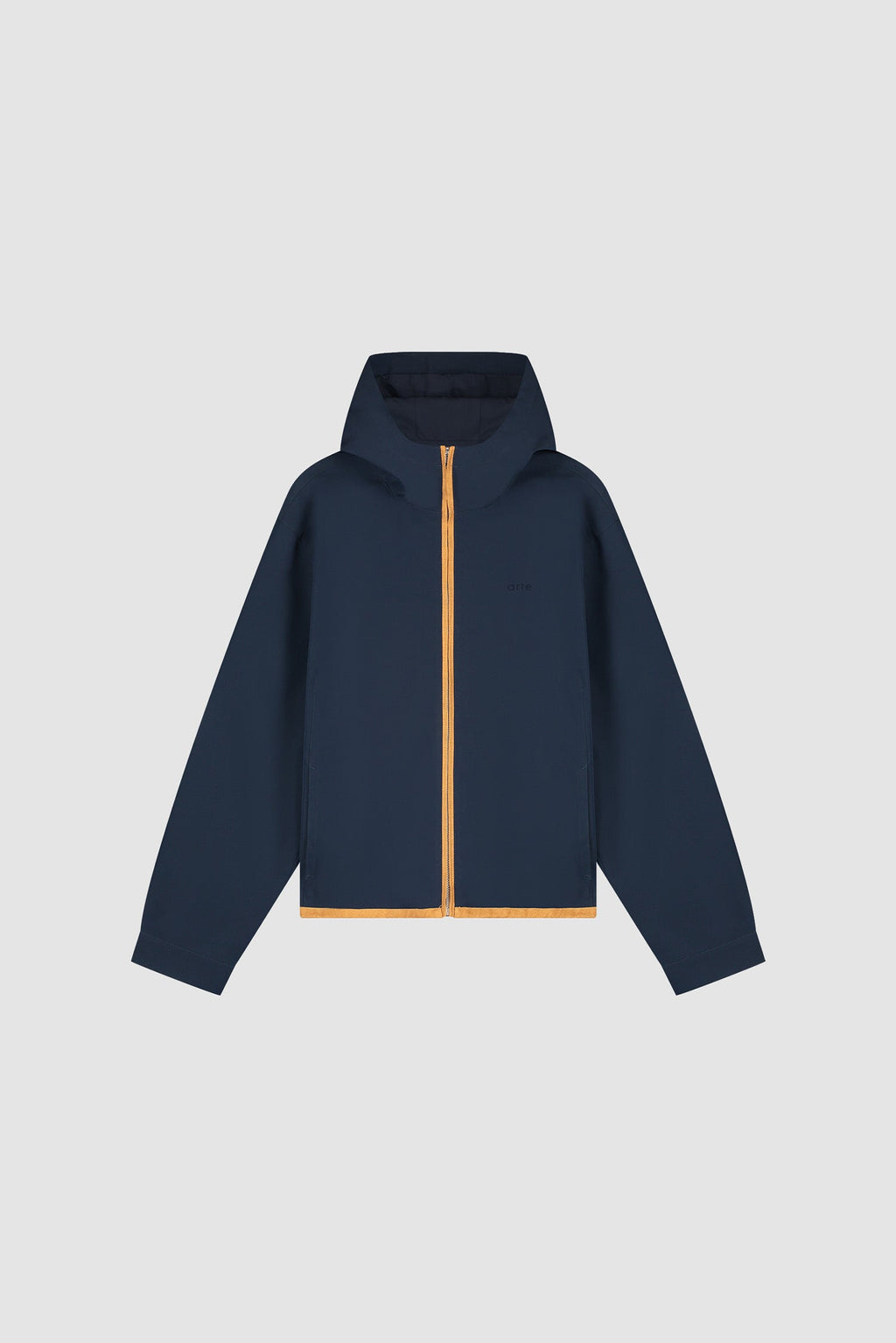 Veste à capuche en lin - Bleu marine