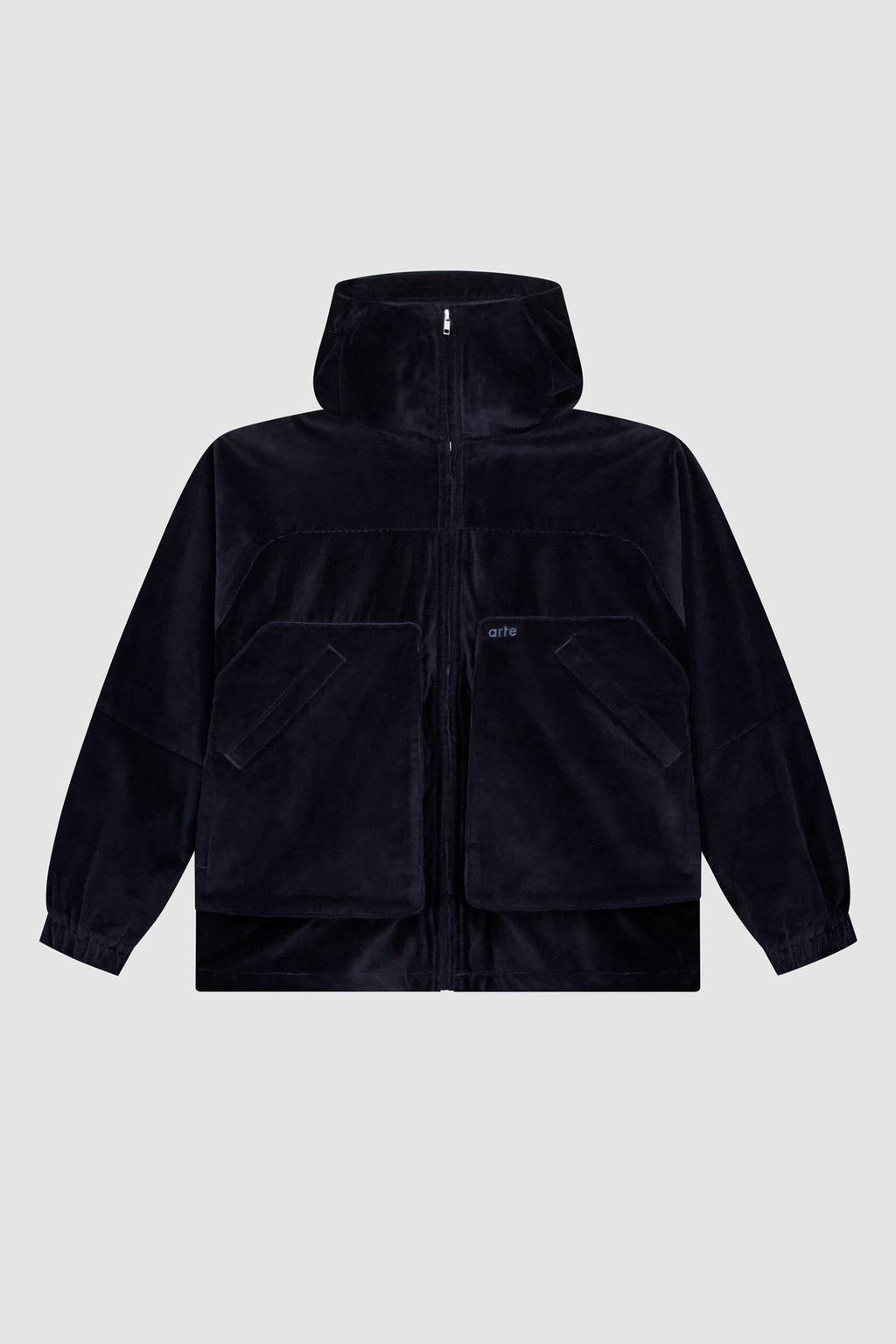 Veste technique en velours côtelé - Marine