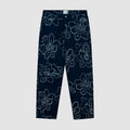 Pantalon à points de fleurs - Marine