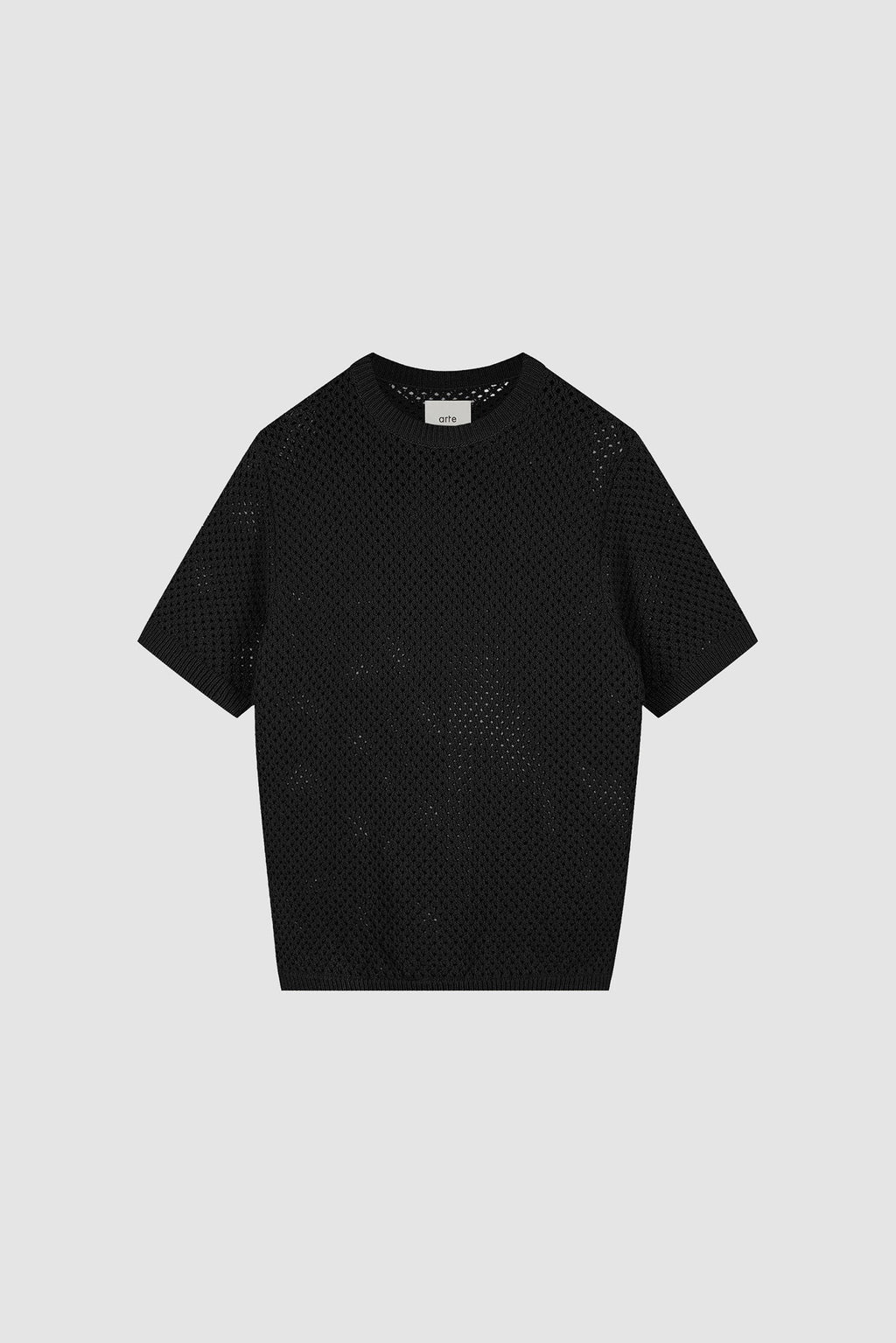 T-shirt au crochet - Noir