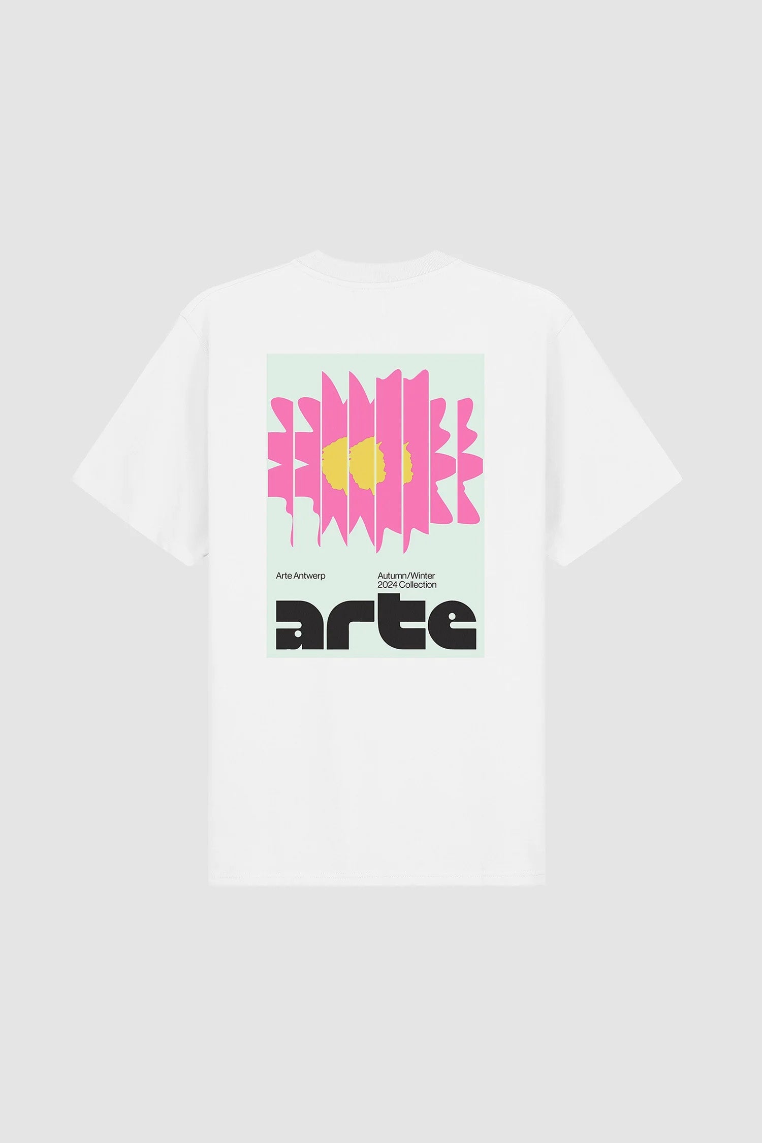 T-shirt Flower Poster - Blanc
