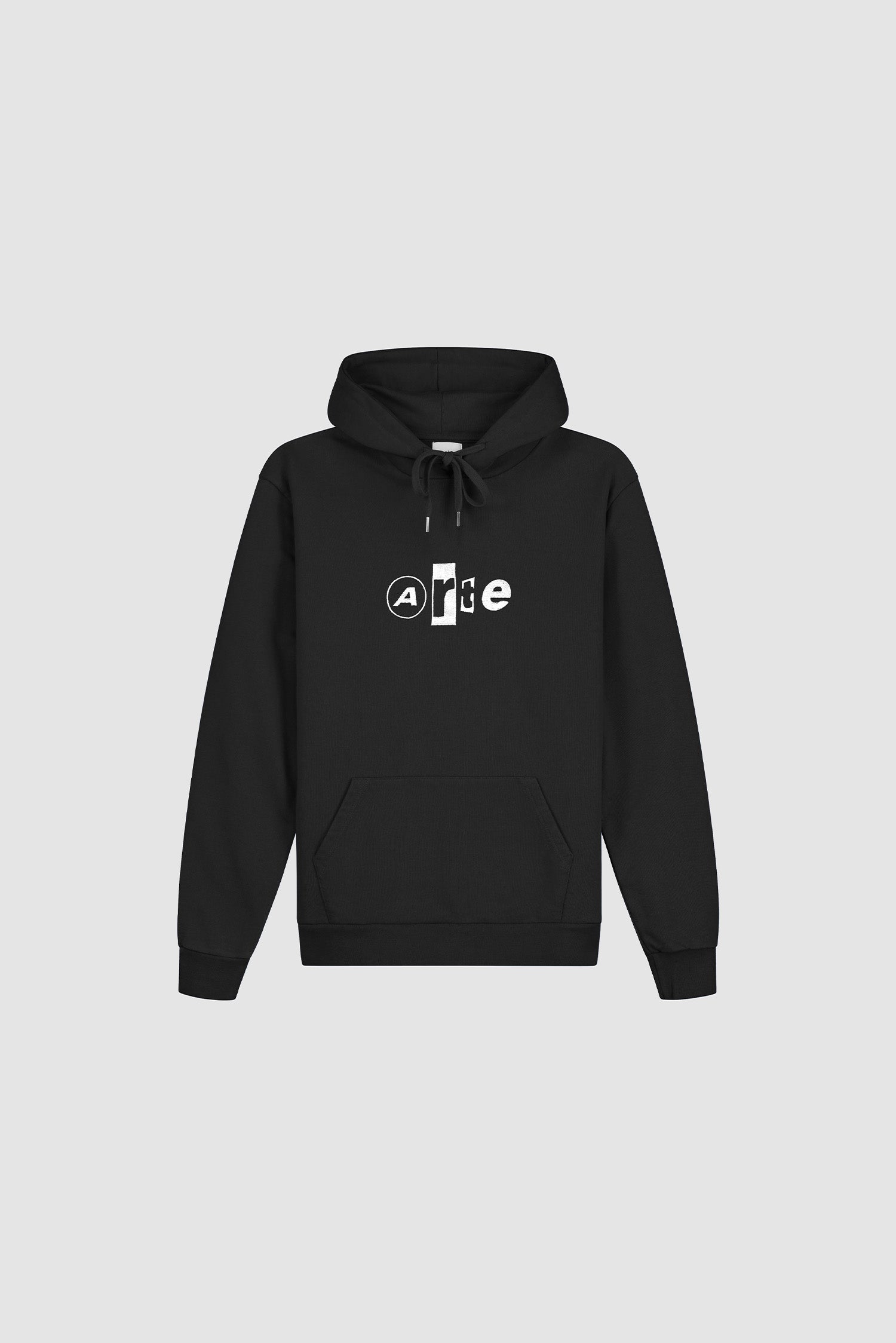 Sweat à capuche avec logo collage - Noir