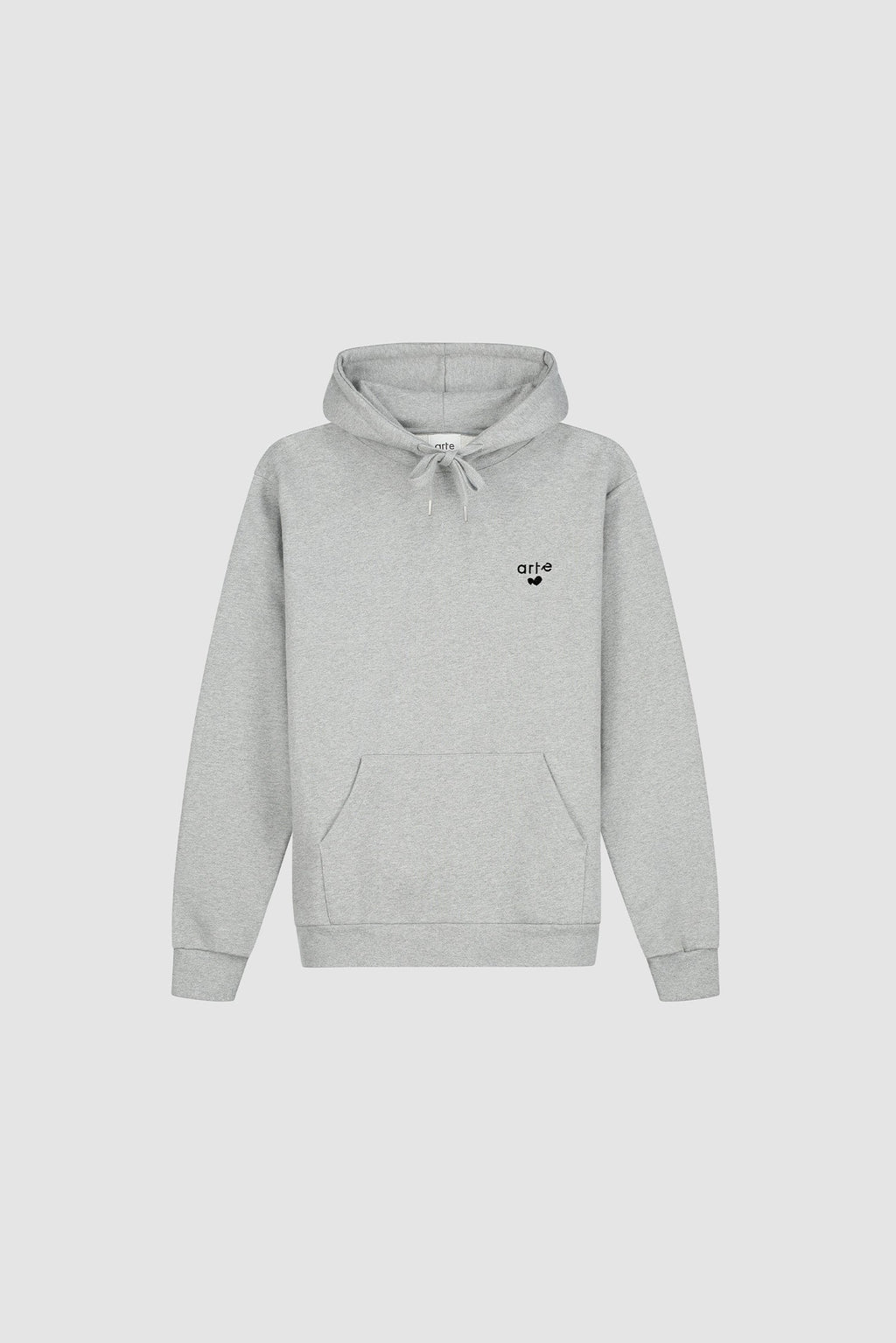 Sweat à capuche avec logo cœur - Gris