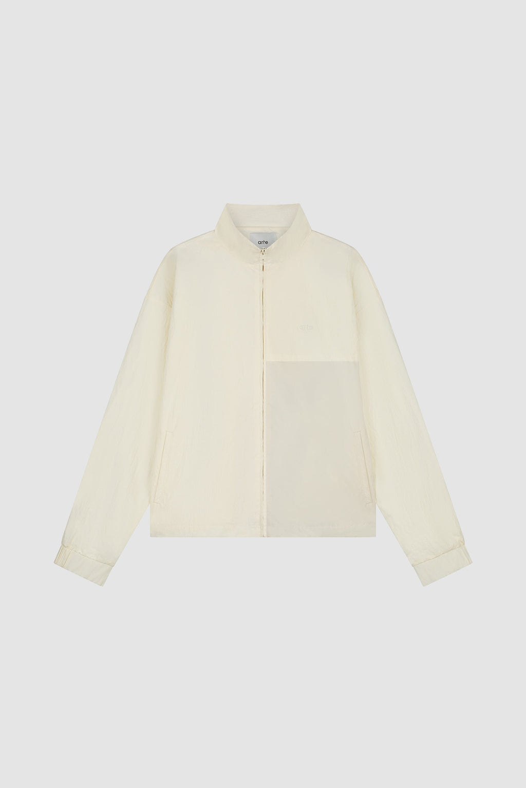 Veste de survêtement carrée - Crème