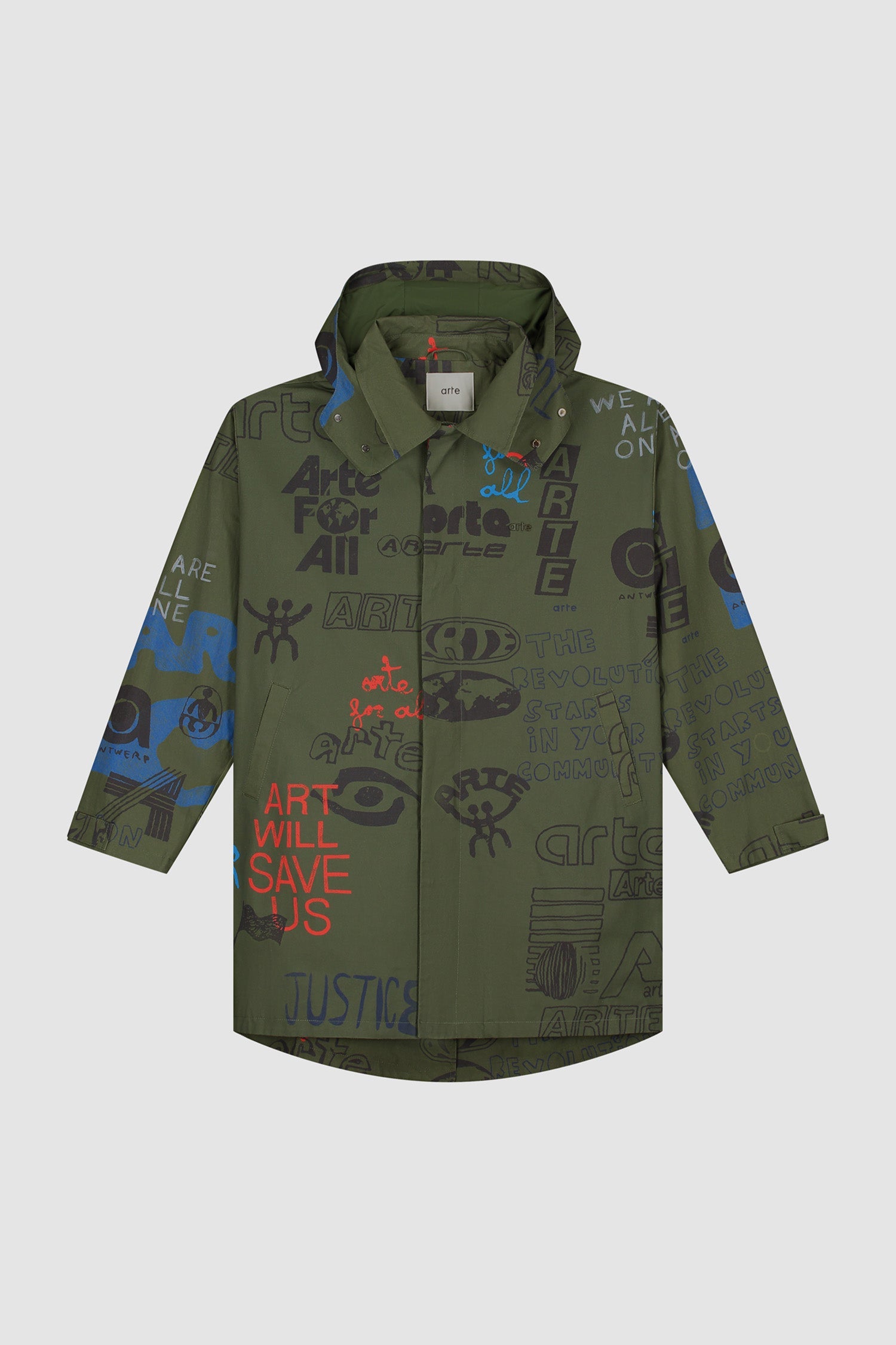 Art Saves Coat - Vert foncé