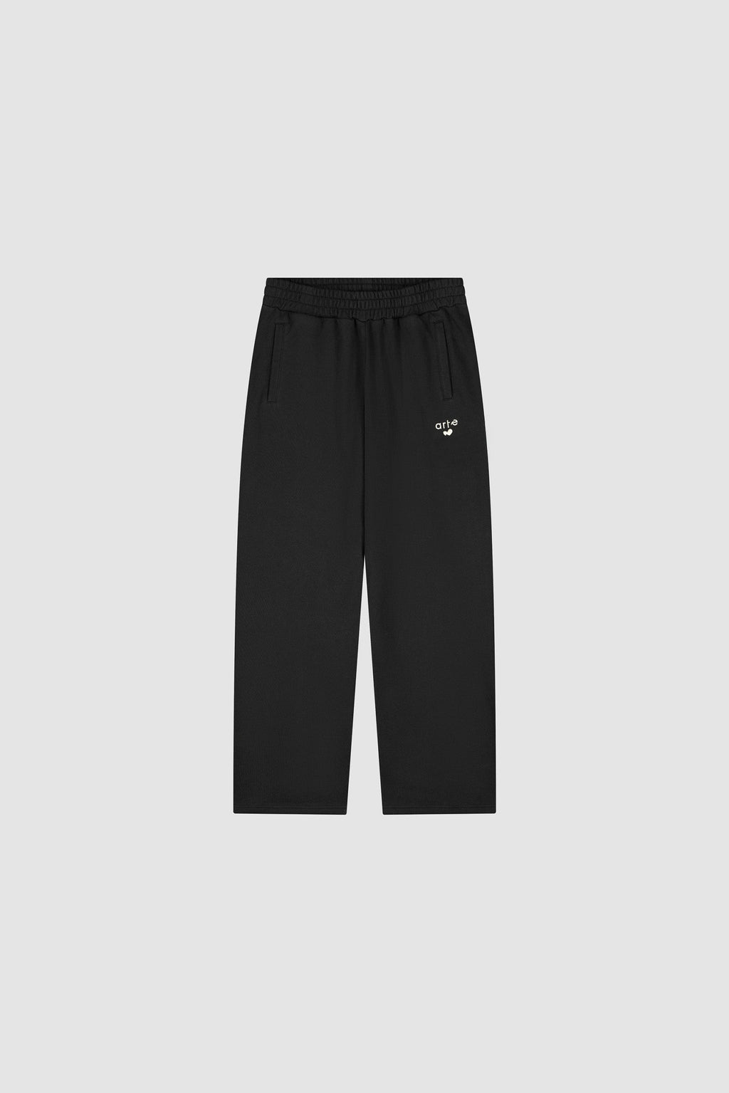 Pantalon de survêtement avec logo en forme de cœur - Noir