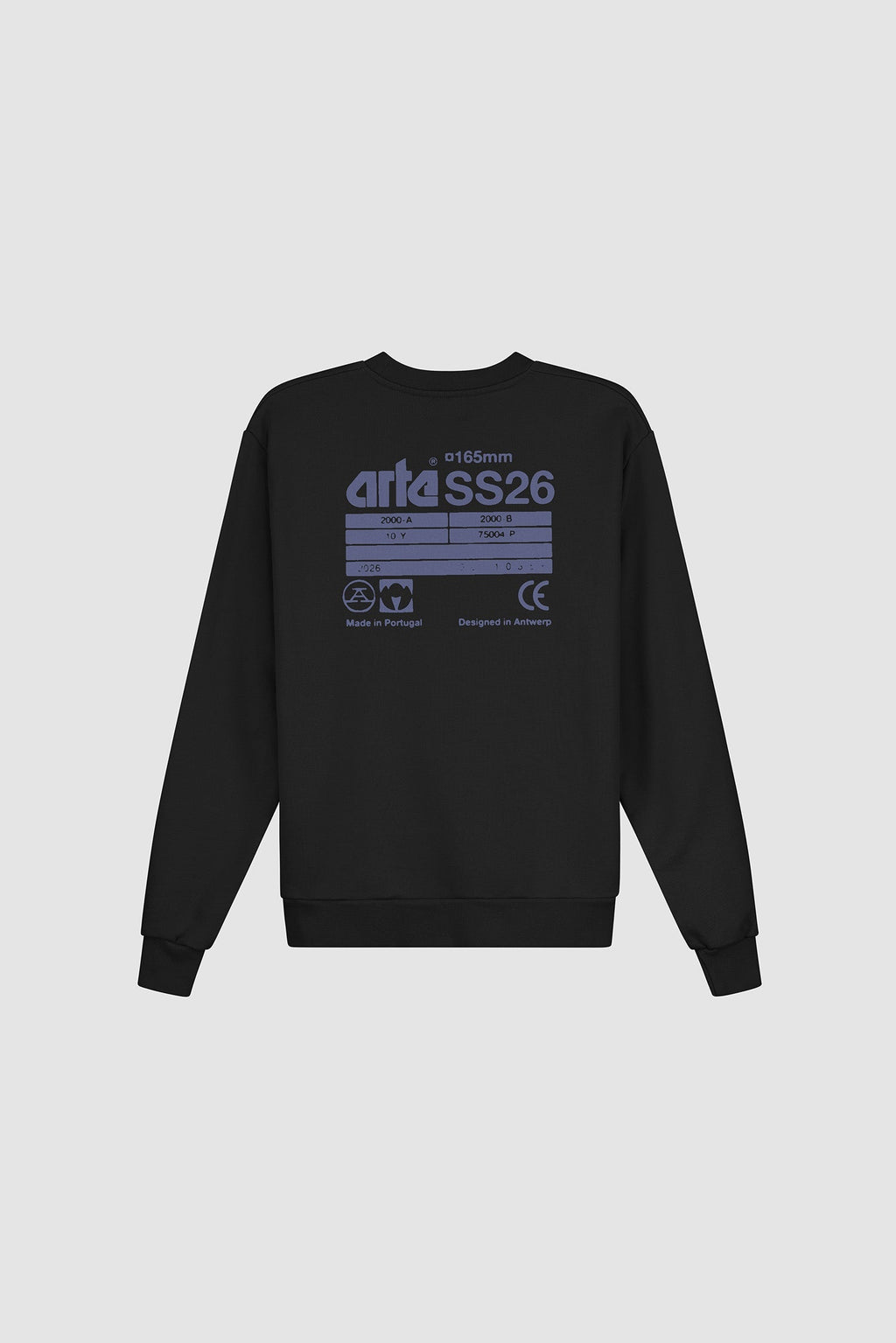 Sweat à col rond SS26 - Noir