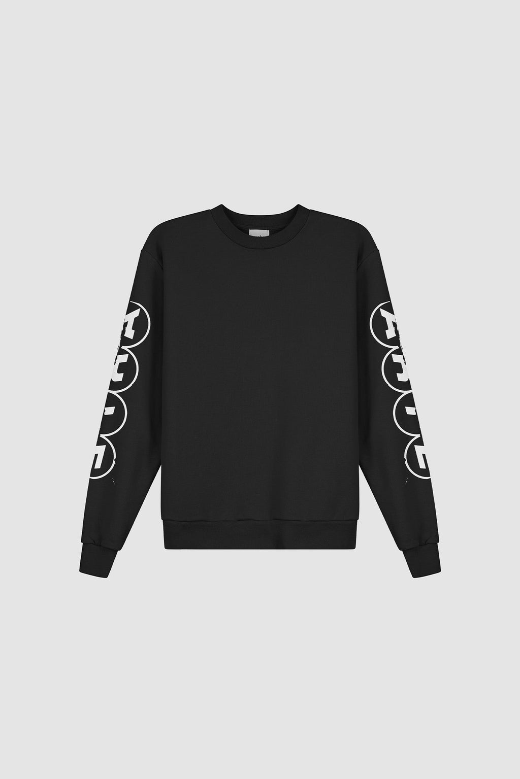 T-shirt à manches courtes et col rond imprimé - Noir