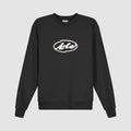 Pull brodé avec logo circulaire - Noir