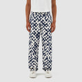 Pantalon Paul Abstract - Marine/Blanc