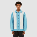 Keler Cardigan à rayures - Bleu clair/crème