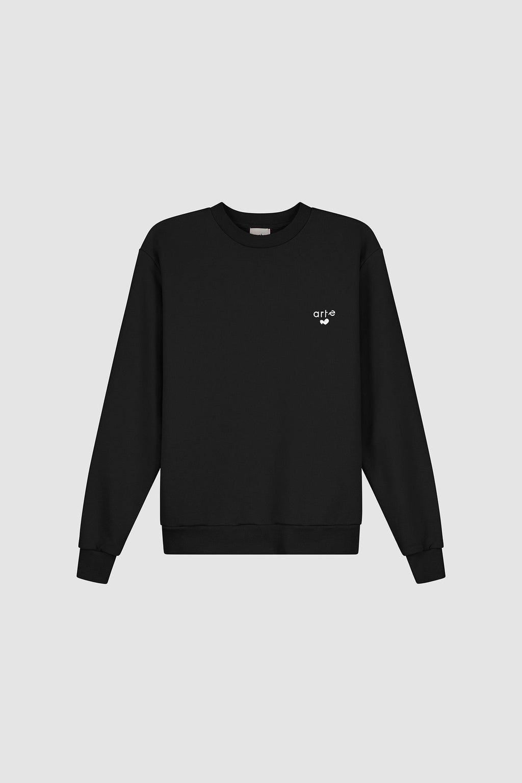 T-shirt à col rond avec logo cœur - Noir