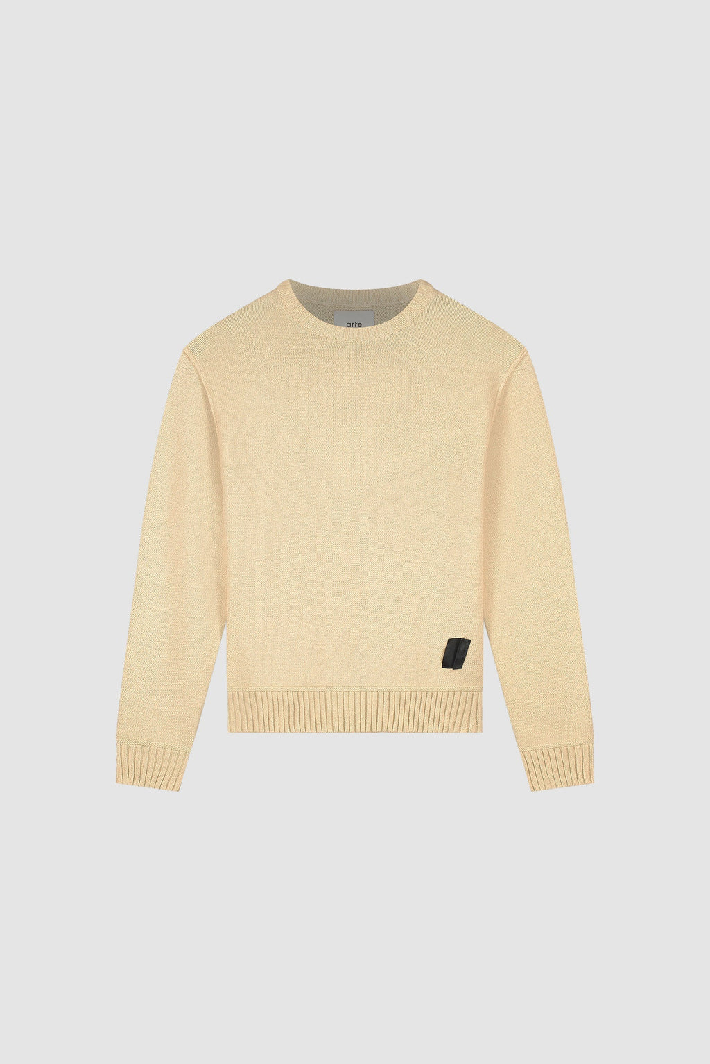 Tricot à étiquette réversible - Crème