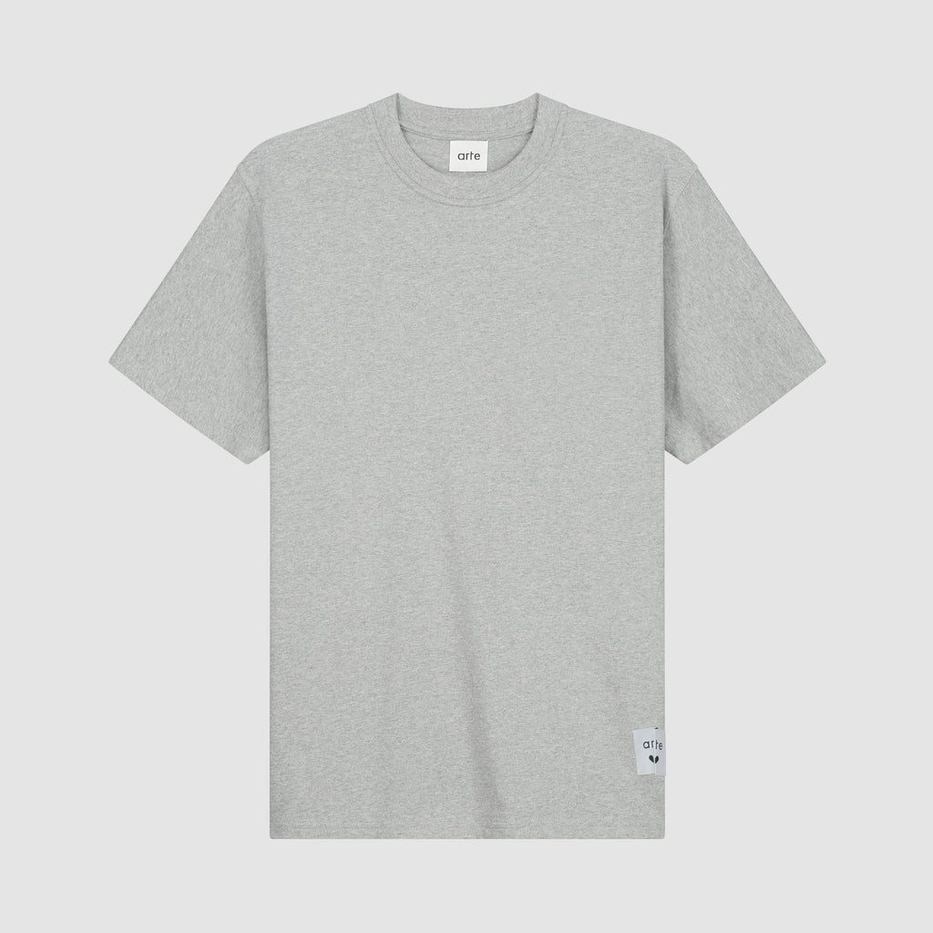 T-shirt à étiquette réversible - Gris