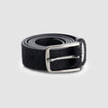 Ceinture en cuir suédé - Noir