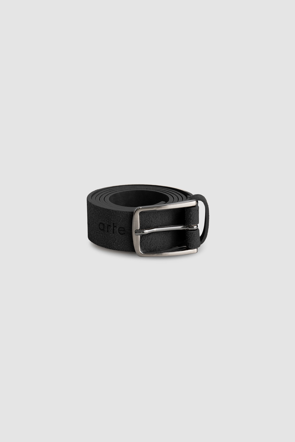 Ceinture en cuir suédé - Noir