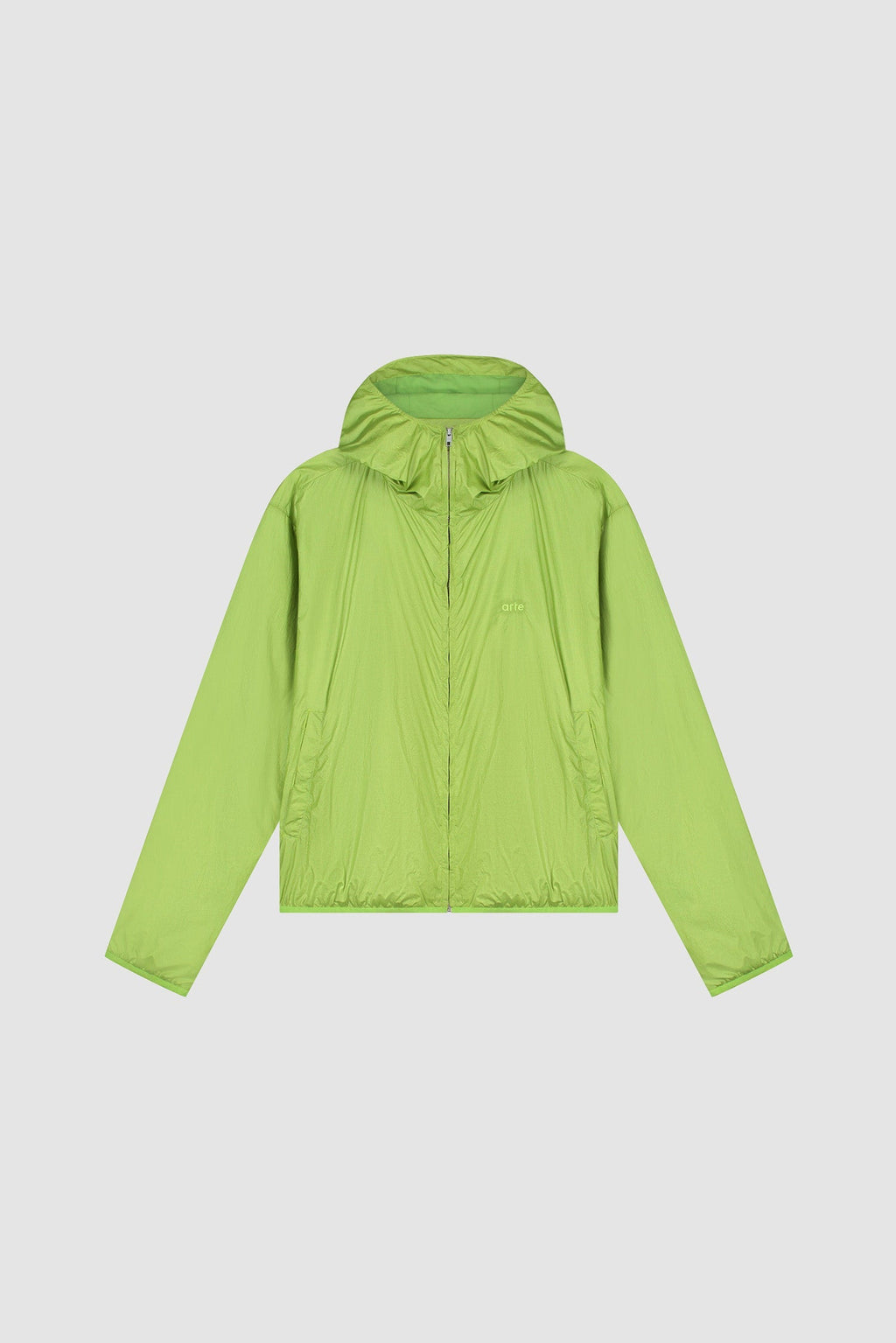 Veste en nylon brillant - Vert